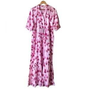 Banjanan Betty Dress in Pink Leopard Floral